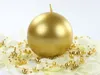 10x Metallisierte Kugelkerze, gold, 6cm Produktbild-Vorschau 4