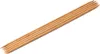 A set of wooden knitting needles arranged diagonally on a white background. Produktbild-Vorschau