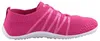 Das Bild zeigt einen Freizeitschuh in der Farbe Pink Der Schuh ist von der Außenseite zu sehen und hat eine weiße Sohle sowie weiße Schnürsenkel. Podgląd zdjęcia produktu