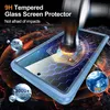 A hammer striking a phone screen protector, with graphics indicating its durability. Náhled obrázku produktu