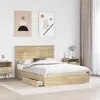 Aufbewahrungsbett Sonoma-Eiche 150 x 200 cm Holzwerkstoff Produktbild-Vorschau 3