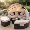 Mucola leżak plażowy wyspa słoneczna 180CM stół Podgląd zdjęcia produktu 4