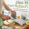 Über einen einzigen Drehknopf ist dieser Küchenhobel verstellbar. Ohne Klingenwechsel. Produktbild-Vorschau