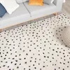 Teppich Hochflor - Grand Dots Creme Schwarz Produktbild-Vorschau 3