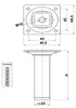 4er Set Möbelfüße Schrankfüße Weiss Eckig 25x25mm Sofafüße Produktbild-Vorschau 5