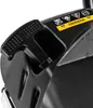 A close-up view of a black handle and a yellow warning label on a piece of machinery. Produktbild-Vorschau
