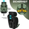 A car seat with highlighted safety features. Produktbild-Vorschau