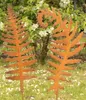 2er Set Rost Gartenstecker Farn 78 cm Edelrost Beetstecker Produktbild-Vorschau 2