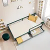 Cadre de lit 90x200 cm avec 2 Tiroirs Lit enfant Vert Lit Voir les images du produit 16