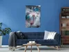 Italienischer Leinwand Leinwandbild - Plant in Blues (1 Produktbild-Vorschau 2