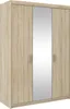 Tkmoebel 3-türiger Kleiderschrank Schrank LENA 3D + Spiegel Produktbild-Vorschau 1