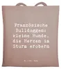 Mr. & Mrs. Panda Tote Bag Spruch Französische Bulldogge - Produktbild-Vorschau 1
