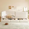 Flieks Kinderbett mit Rausfallschutz, Schlafsofa 140x200cm Produktbild-Vorschau 4