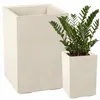 Lamela Blumentopf | Karo | 40x60cm | Beige Beton Produktbild-Vorschau 1