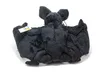 A stuffed toy bat viewed from the back, with its wings spread. Voir les images du produit