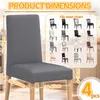 Verdego Stretch-Stuhlhussen 4er-Set, Esszimmerstuhlbezug, Produktbild-Vorschau 2