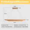 ZMH Pendelleuchte LED Hängelampe Holz Esstisch Hängeleuchte Produktbild-Vorschau 7