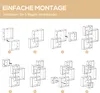 Étagère murale HOMCOM à 5 cubes emboîtables et 9 Voir les images du produit 5