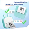 Phomemo T02/M02X/M02L Blau auf weißem Produktbild-Vorschau 2