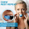 4X Čierna Sada Na Tvarovanie Tváre Jaw Trainer Náhľad obrázku produktu 3