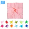 36 pièces de foulards de jonglage, colorés, en soie, Voir les images du produit 3