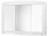 A white bathroom cabinet with three mirrored doors and a shelf underneath, shown against a white background. Produktbild-Vorschau