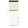 vidaXL Tenda a rullo per esterni 60 x 250 cm bianco crema Anteprima dell’immagine prodotto 2