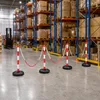 ROSEJANE Sada 4 zábradel s 4 řetězy, plastový stojan na Náhled obrázku produktu 8