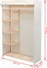 Armadio in tessuto e legno di pino 110 x 40 x 170 cm Anteprima dell’immagine prodotto 9