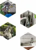 Collage of four images showing different hand water pumps in various settings. Produktbild-Vorschau