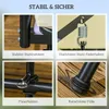 Outsunny 2 in 1 Hollywoodschaukel mit Liegefunktion Produktbild-Vorschau 6