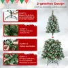 Instructions for assembling a Christmas tree, with images of the tree and its parts. Voir les images du produit
