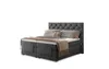 Clover Boxspringbett mit Motor 140 - 180 cm; Dunkelgrau Produktbild-Vorschau 2
