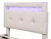 Letto imbottito 90 x 200 cm con illuminazione a LED, 2 Anteprima dell’immagine prodotto 17