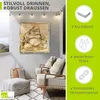 ARTland Wandbild Alu für Innen & Outdoor Fröhlicher Buddha Produktbild-Vorschau 3