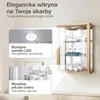 K-Möbel Gablota wisząca bukowa (80x60x25 cm) z 2 szklanymi Podgląd zdjęcia produktu 5