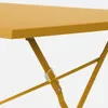 sweeek - Klappbarer Bistro-Gartentisch aus Stahl mit 4 Produktbild-Vorschau 5