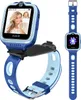 A smartwatch is displayed with a video call on its screen, and another smartwatch is shown separately. Produktbild-Vorschau