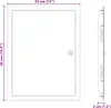 vidaXL Zugangsklappe Weiß 43 x 33 x 3 cm Stahl Produktbild-Vorschau 8