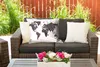 MuchoWow® Outdoor Kissen - Weltkarte - Schwarz - Mandela - Produktbild-Vorschau 5