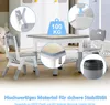 XINZI Kindertisch mit 2 Stühlen, 60×60cm Kindertischgruppe Produktbild-Vorschau 5