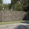 vidaXL Gabion z pokrywą 300x50x100 cm Ocynkowane żelazo Podgląd zdjęcia produktu 2