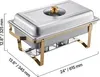 VEVOR Hot Pot Set Edelstahl-Speisenwärmer mit 4 großen Produktbild-Vorschau 6