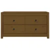 vidaXL Beistellschrank Honigbraun 100x40x54 cm Massivholz Produktbild-Vorschau 5