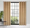 Vorhang SARA dunkebeige gold 140x250 cm  Ösen Ösenvorhang Produktbild-Vorschau 2