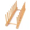 Bamboo Dish Rack Plattenhalter Küche Lagerung Schrank Produktbild-Vorschau 7