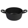 A black pot with two handles against a white background. Náhled obrázku produktu