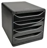 Exacompta Schubladenbox Big Box Plus 4 offene Schubladen Produktbild-Vorschau 1