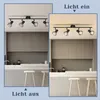 ZMH Deckenstrahler Schwarz 4 Flammig Wandspot Wandstrahler Produktbild-Vorschau 2