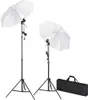vidaXL Fotostudio-Set mit Leuchten, Schirmen, Hintergrund, Produktbild-Vorschau 1